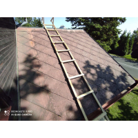 čištění a následné lakování střechy